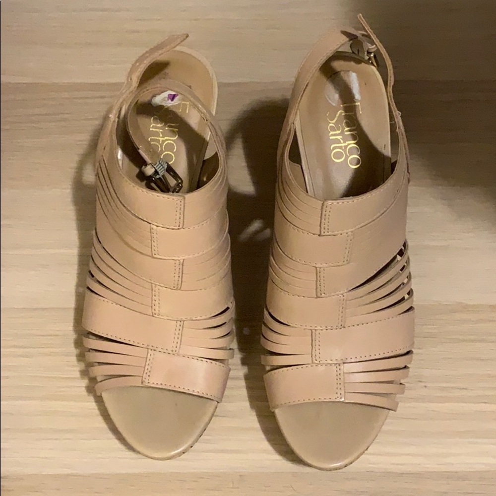 Franco Sarto cork wedges